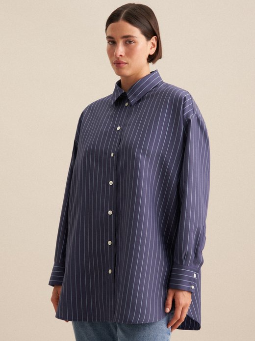 Damen Longbluse - Oversized Fit