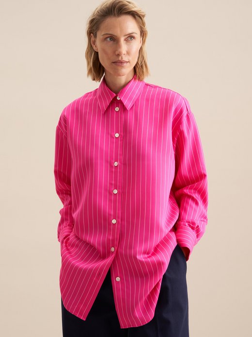 Damen Longbluse - Streifen