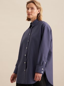 Damen Longbluse - Streifen
