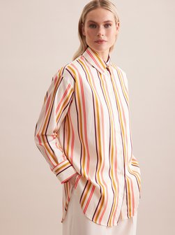 Damen Longbluse - Streifen