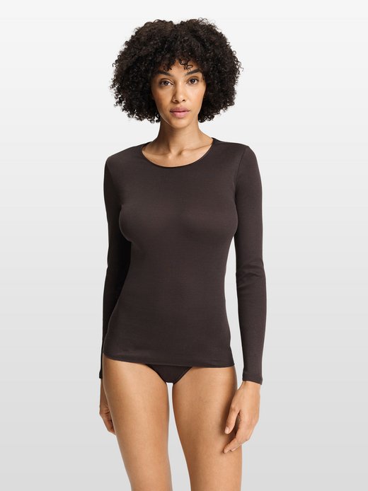 Damen Longsleeve  -  Cotton Seamless
