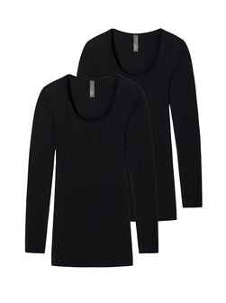 Damen Longsleeve  -  Feinripp - Luxury