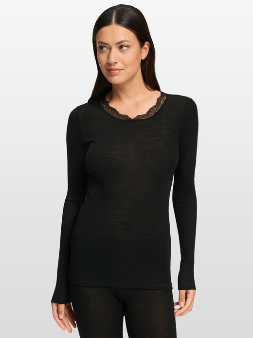 Damen Longsleeve  -  Woolen Lace