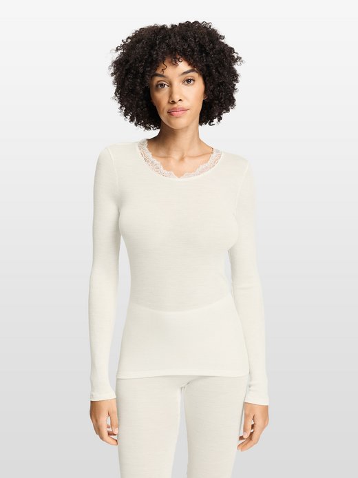 Damen Longsleeve  -  Woolen Lace