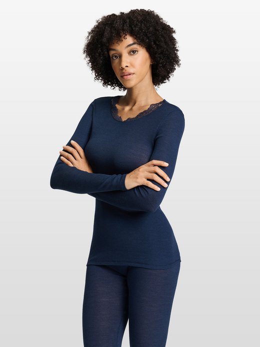 Damen Longsleeve  -  Woolen Lace