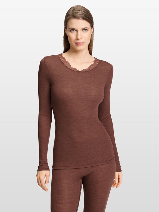 Damen Longsleeve  -  Woolen Lace