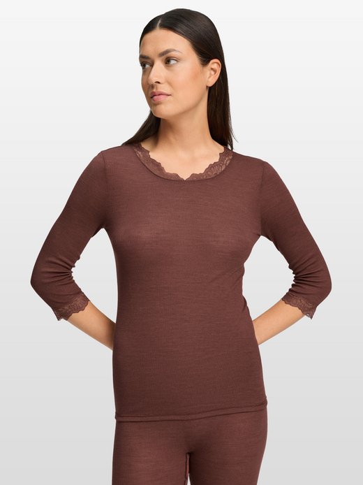 Damen Longsleeve  -  Woolen Lace