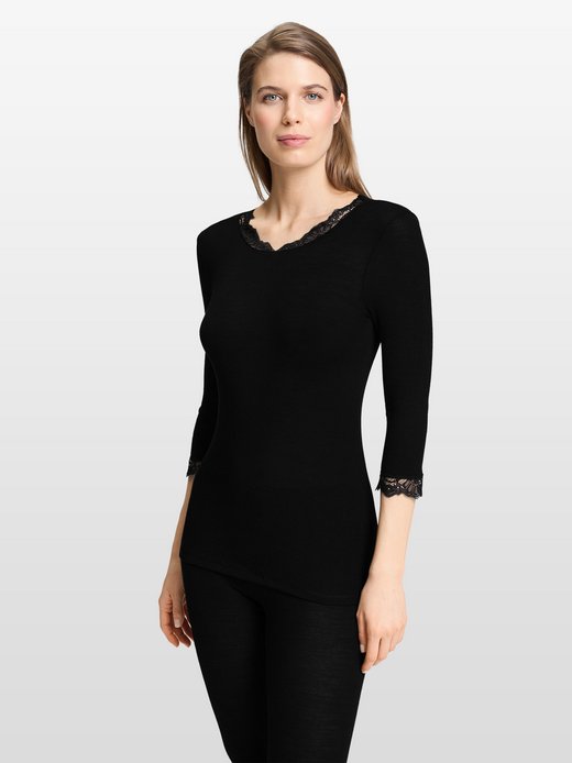 Damen Longsleeve  -  Woolen Lace