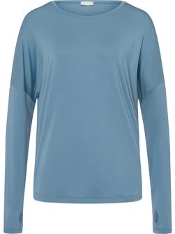 Artikelbild Damen Longsleeve  -  Yoga von Hanro in blau uni
