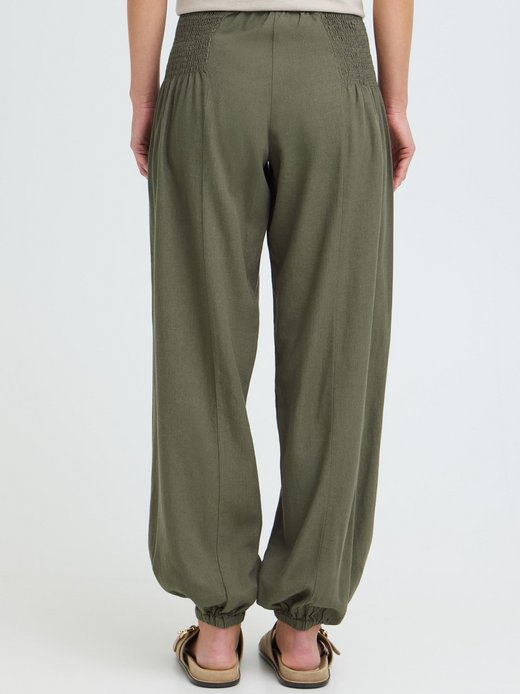 Damen Loungehose - OXNInna Linen Mix Relaxed Fit