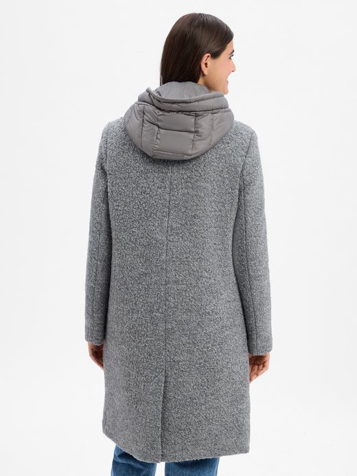 Damen Mantel mit Wollanteil