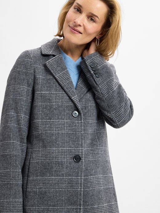 Damenmantel Gerry Weber Steppmantel Blau Kapuze Gerry Weber