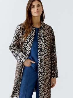 Artikelbild Damen Mantel von Oui in camel gemustert