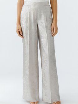 Artikelbild Damen Marlenehose von Oui in silber uni