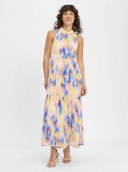 Artikelbild Damen Maxikleid - YASVirano von Y.A.S in royal rosa gemustert