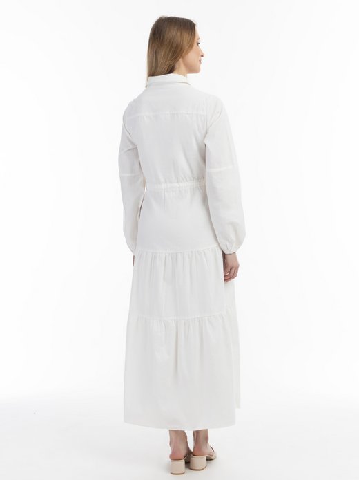 Damen Maxikleid aus Baumwolle