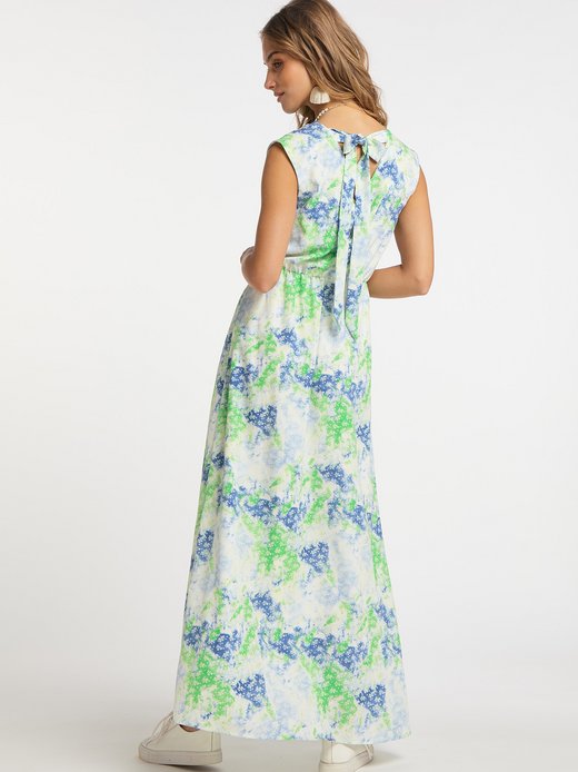 Damen Maxikleid mit Allover-Print