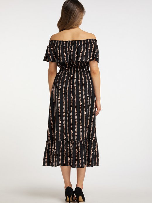 Damen Maxikleid mit Allover-Print