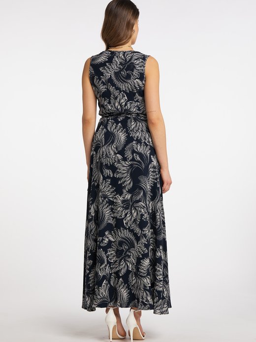 Damen Maxikleid mit Allover-Print