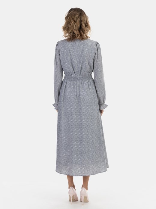 Damen Maxikleid mit Allover-Print