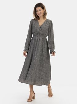 Damen Maxikleid mit Allover-Print