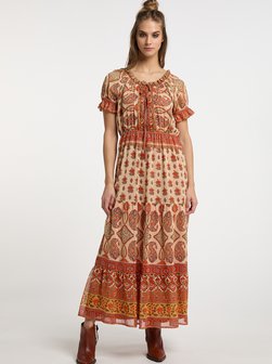 Damen Maxikleid mit Allover-Print