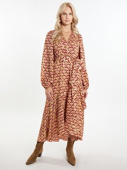 Damen Maxikleid mit Print