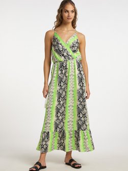 Damen Maxikleid mit Schlangen-Print