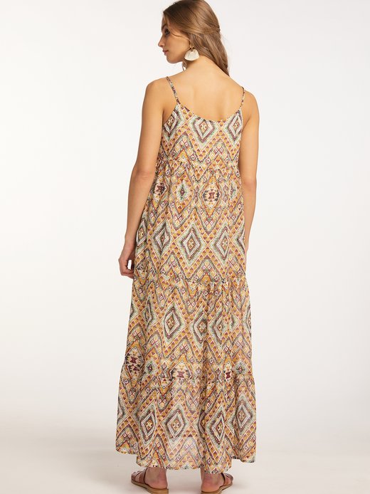 Damen Maxikleid mit Spaghettiträgern