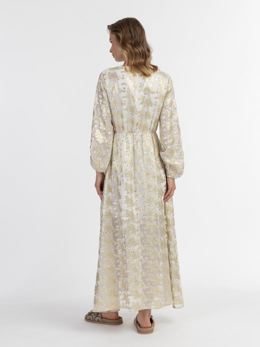 Damen Maxikleid mit Stickerei