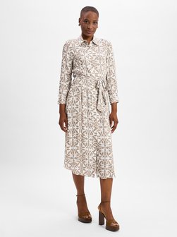 Artikelbild Damen Maxikleid von Marie Lund in taupe weiß gemustert