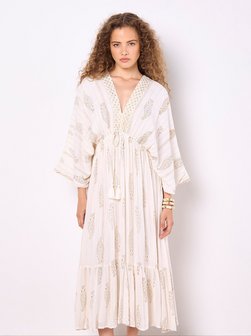 Artikelbild Damen Maxikleid von Apricot in beige bedruckt