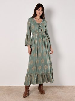Artikelbild Damen Maxikleid von Apricot in mint gemustert