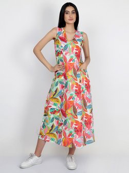 Artikelbild Damen Maxikleid von Vicci Germany in mehrfarbig bedruckt