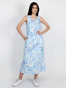 Artikelbild Damen Maxikleid von Vicci Germany in blau bedruckt