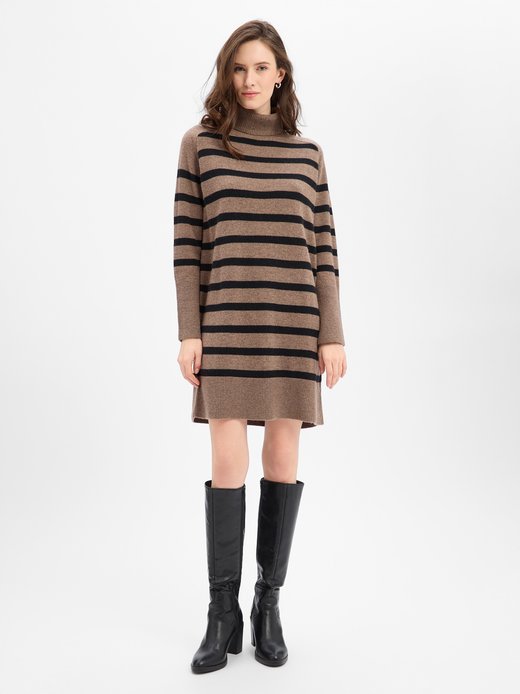 Damen Merinowoll-Strickkleid