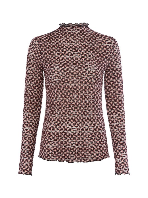 Damen Mesh-Langarmshirt