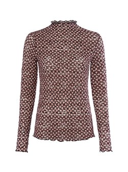 Damen Mesh-Langarmshirt