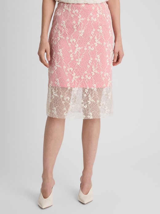 Damen Mesh-Midirock - Francesca