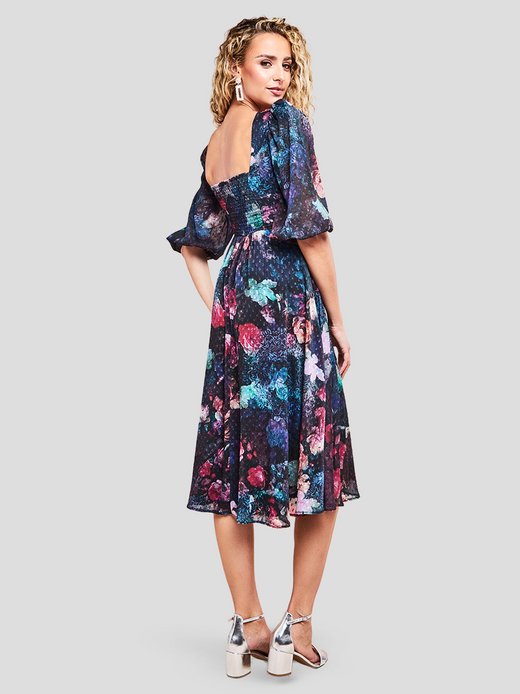 Damen Midi-Kleid