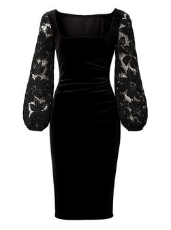 Damen Midi-Kleid