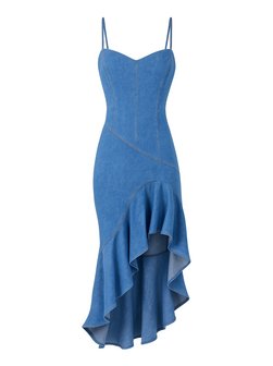 Damen Midi-Kleid