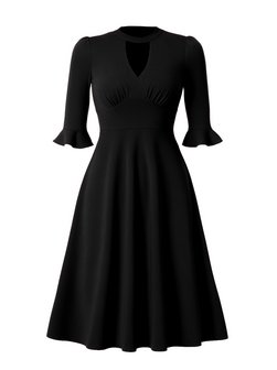 Damen Midi Kleid