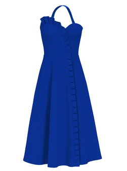Damen Midi Kleid