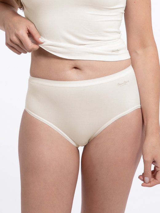 Damen Midi Slip - 3er-Pack Bambus