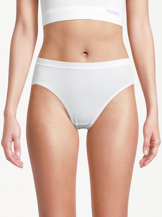 Damen Midi Slip - 3er Pack Feinripp