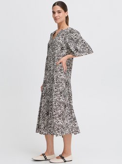 Artikelbild Damen Midikleid - PZNELLY von PULZ Jeans in schwarz gemustert