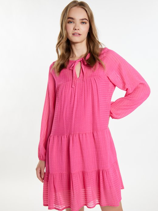 Damen Midikleid im Streifendesign