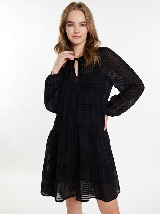 Damen Midikleid im Streifendesign