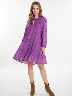 Damen Midikleid im Streifendesign